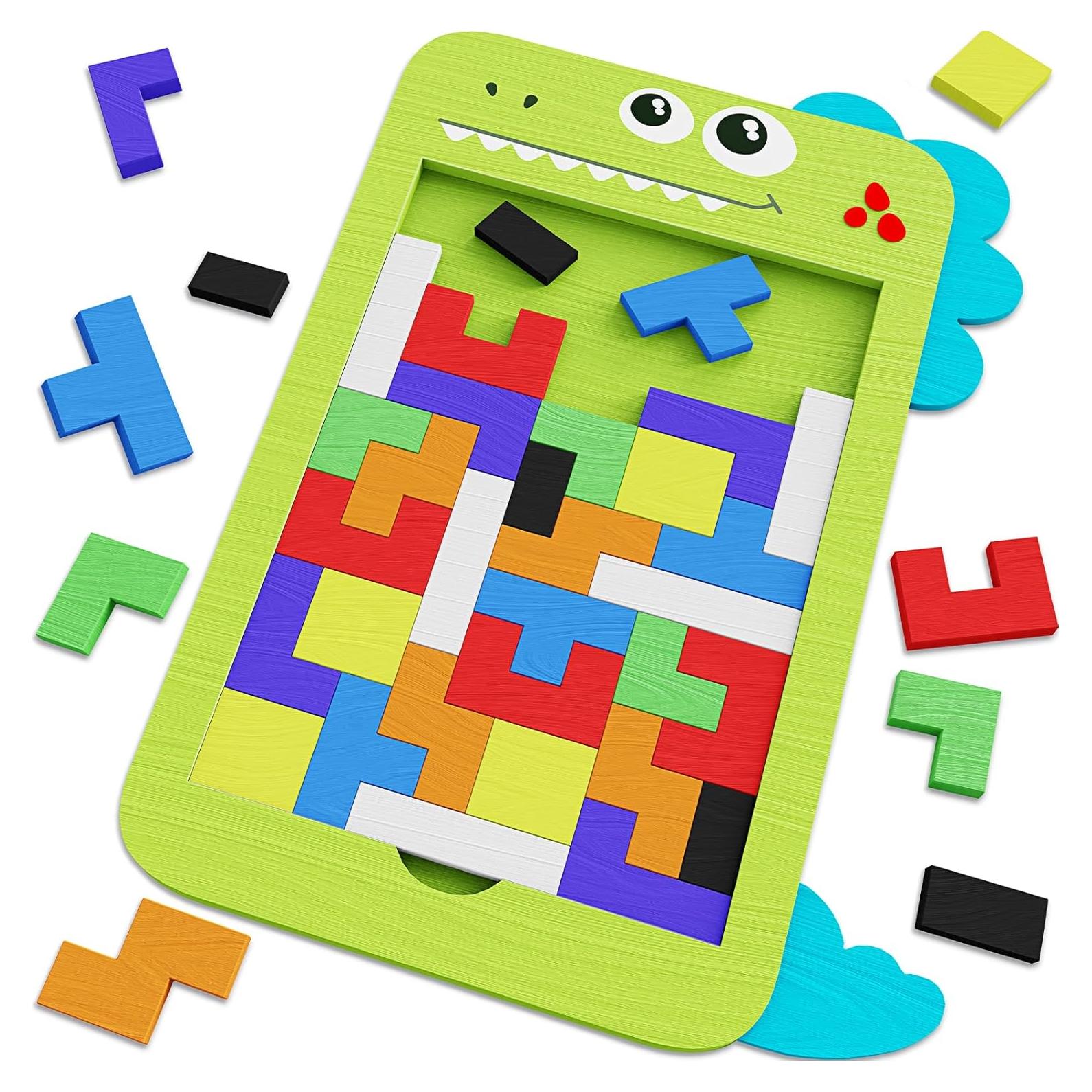 Rompecabezas de Bloques de Madera MindPal 40 Piezas 3D Educativo