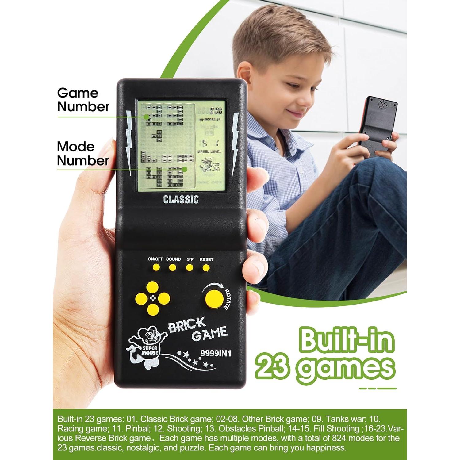 Consola de Juegos Retro HLF 8340 con Pantalla 8.89 cm, 23 Juegos