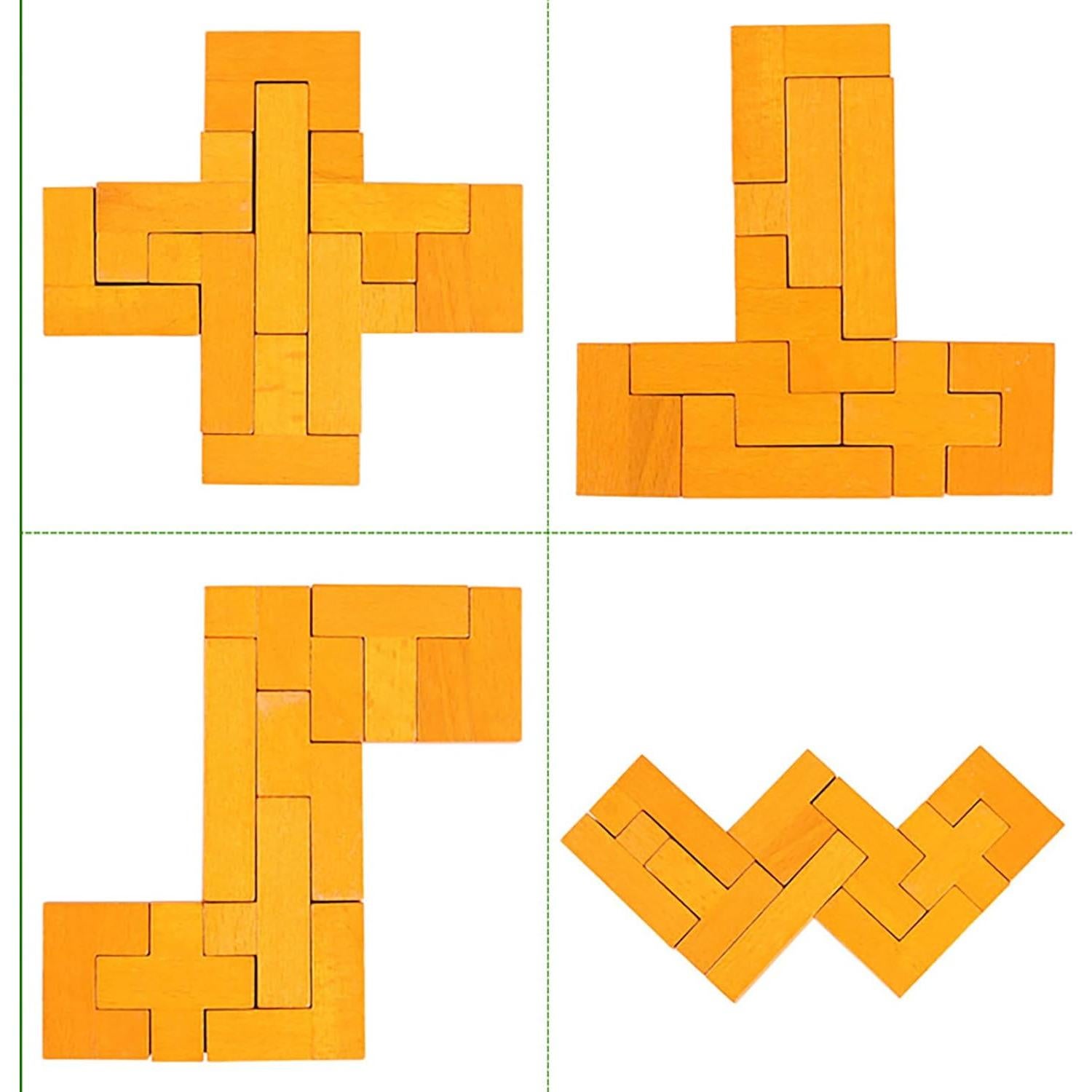 Rompecabezas de Madera Geométrico Tangram ALaLatois 15.7cm