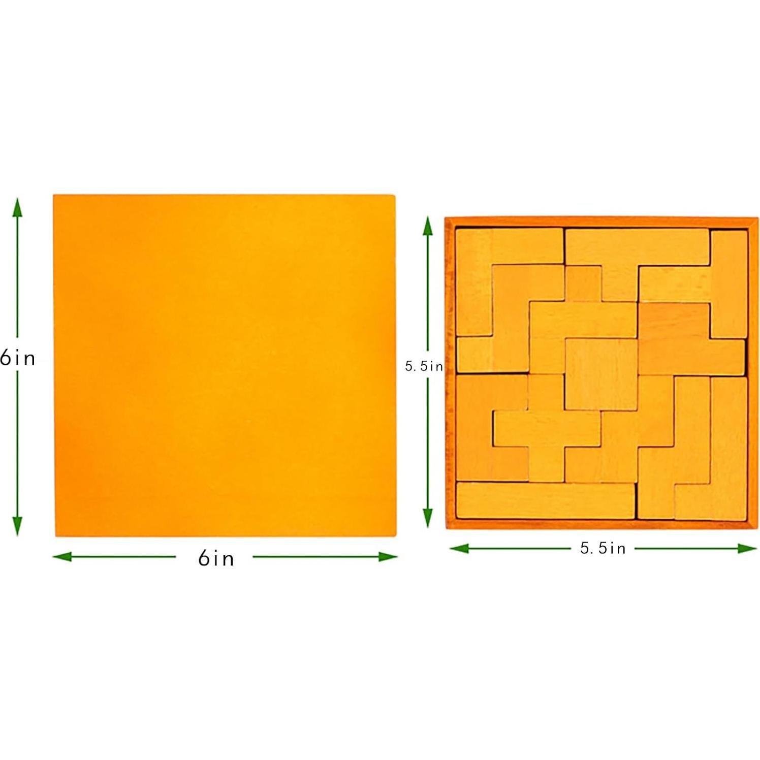 Rompecabezas de Madera Geométrico Tangram ALaLatois 15.7cm