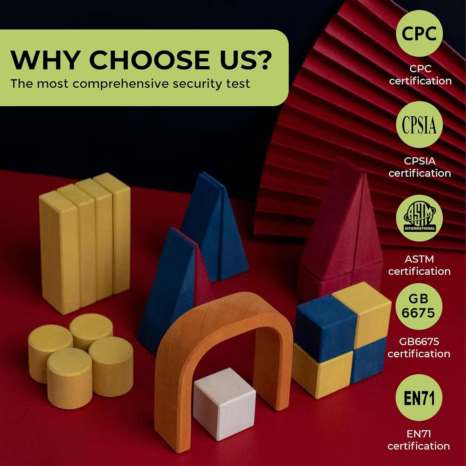 Nutcracker Wooden Building Blocks for Toddlers 2-4 Years, Christmas Nutcracker Gift for Kids Christmas Wooden Blocks Ages 1-3 Boys Girls