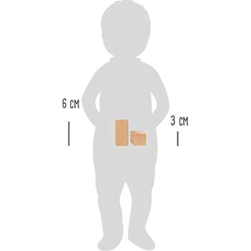 Juego de Bloques de Construcción de Madera Pequeño Pie Safari 50 Piezas