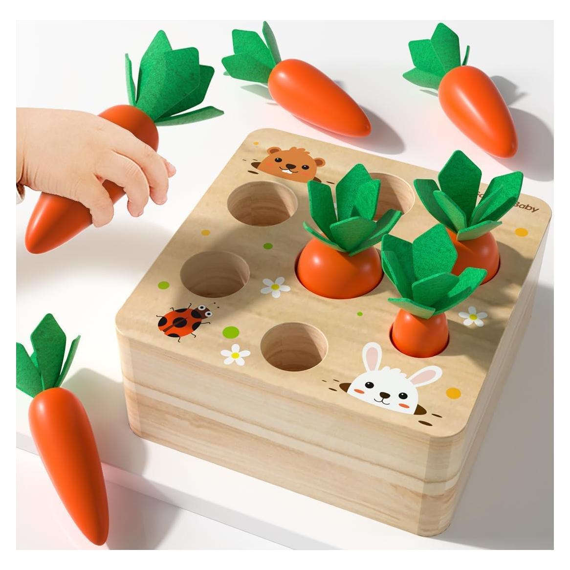 Juguete Montessori GoryeoBaby Bloques de Zanahoria Educativos