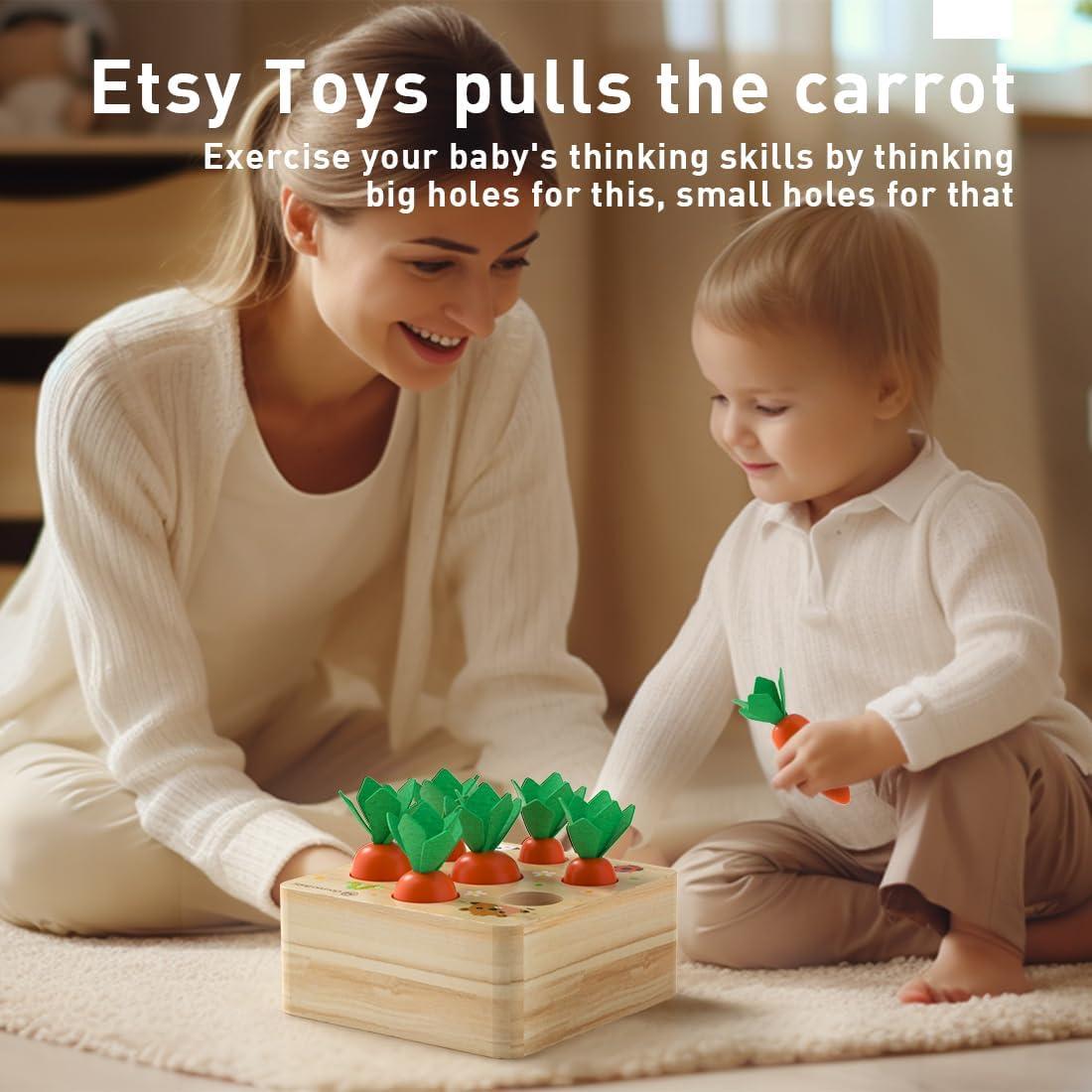 Juguete Montessori GoryeoBaby Bloques de Zanahoria Educativos
