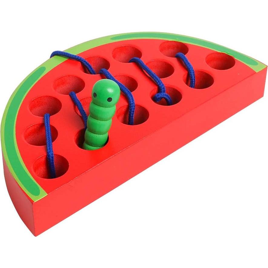 Juguete de Enhebrado de Madera Skrtuan Sandía 15x14 cm