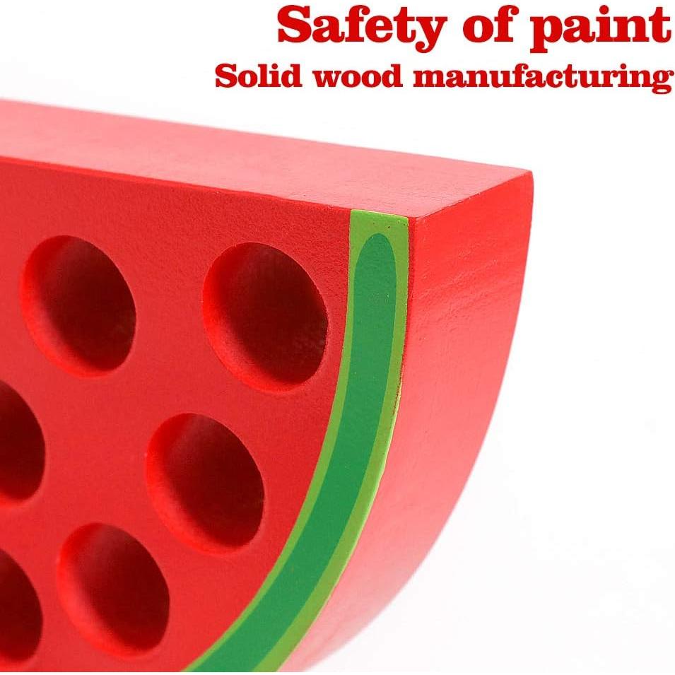 Juguete de Enhebrado de Madera Skrtuan Sandía 15x14 cm