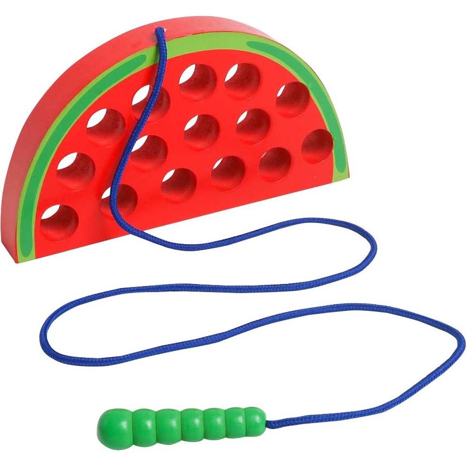 Juguete de Enhebrado de Madera Skrtuan Sandía 15x14 cm