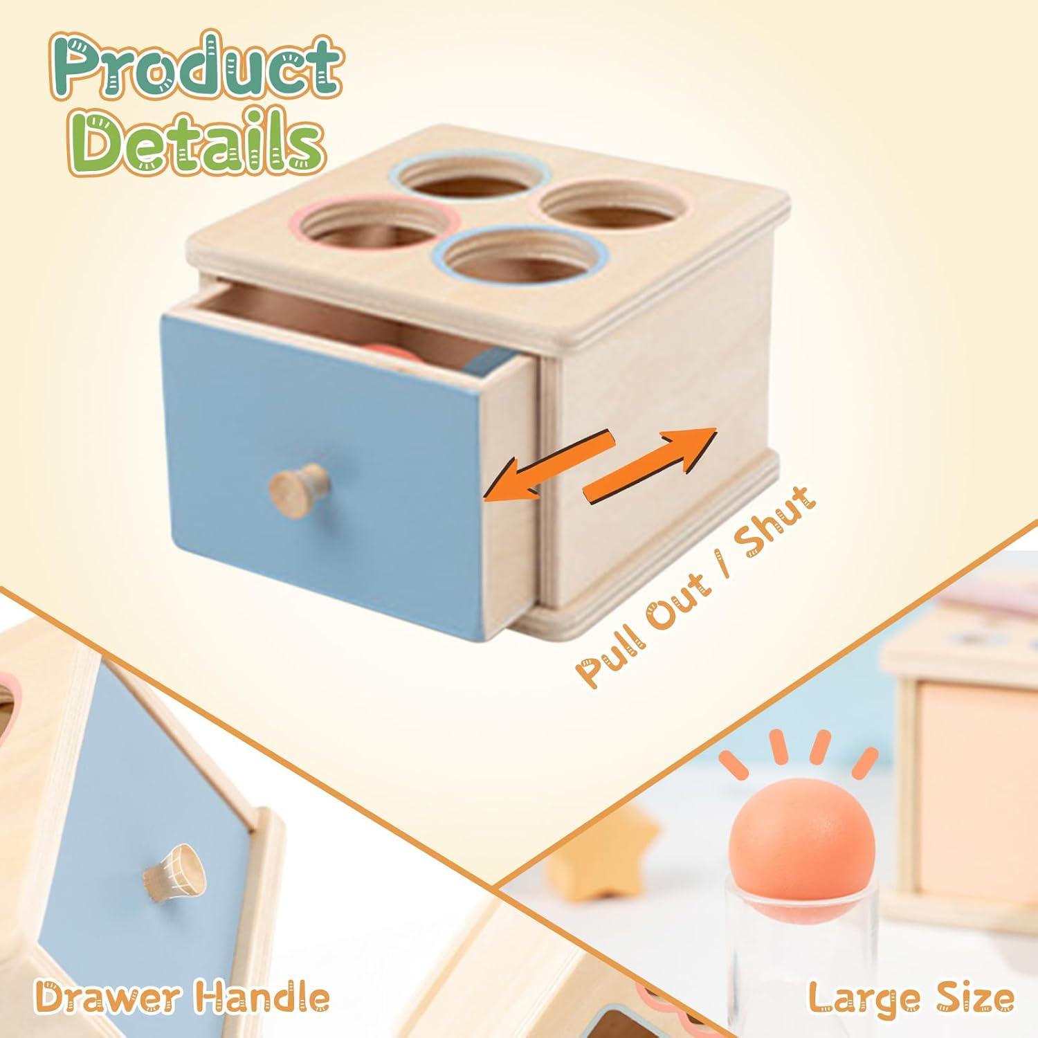 Juguete Montessori Orannalar - Caja de Madera Educativa 12x9 cm