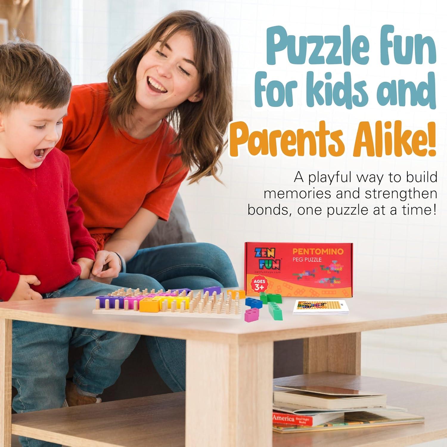 Rompecabezas de Madera Zen Fun Montessori 60 Diseños 4+ Años