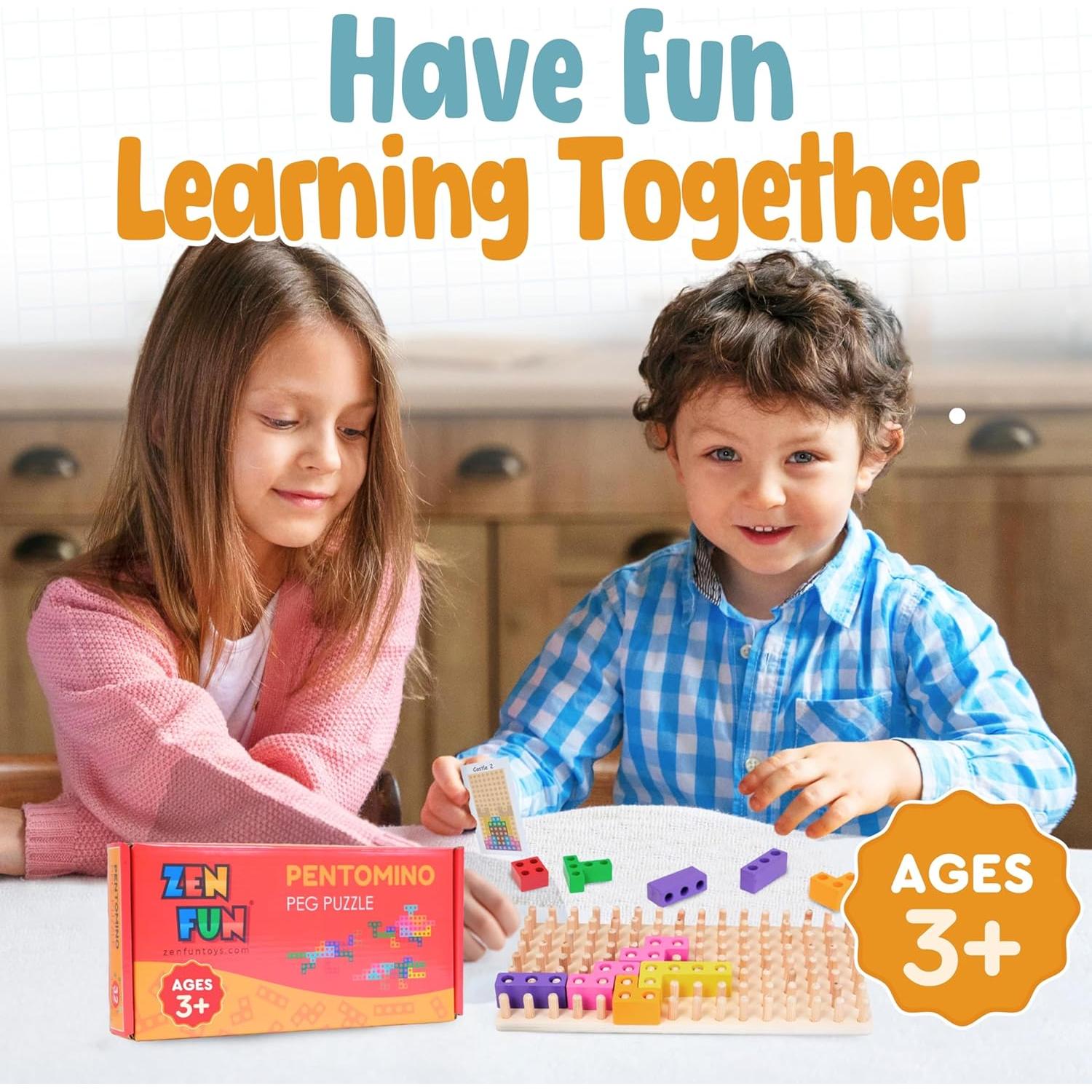 Rompecabezas de Madera Zen Fun Montessori 60 Diseños 4+ Años