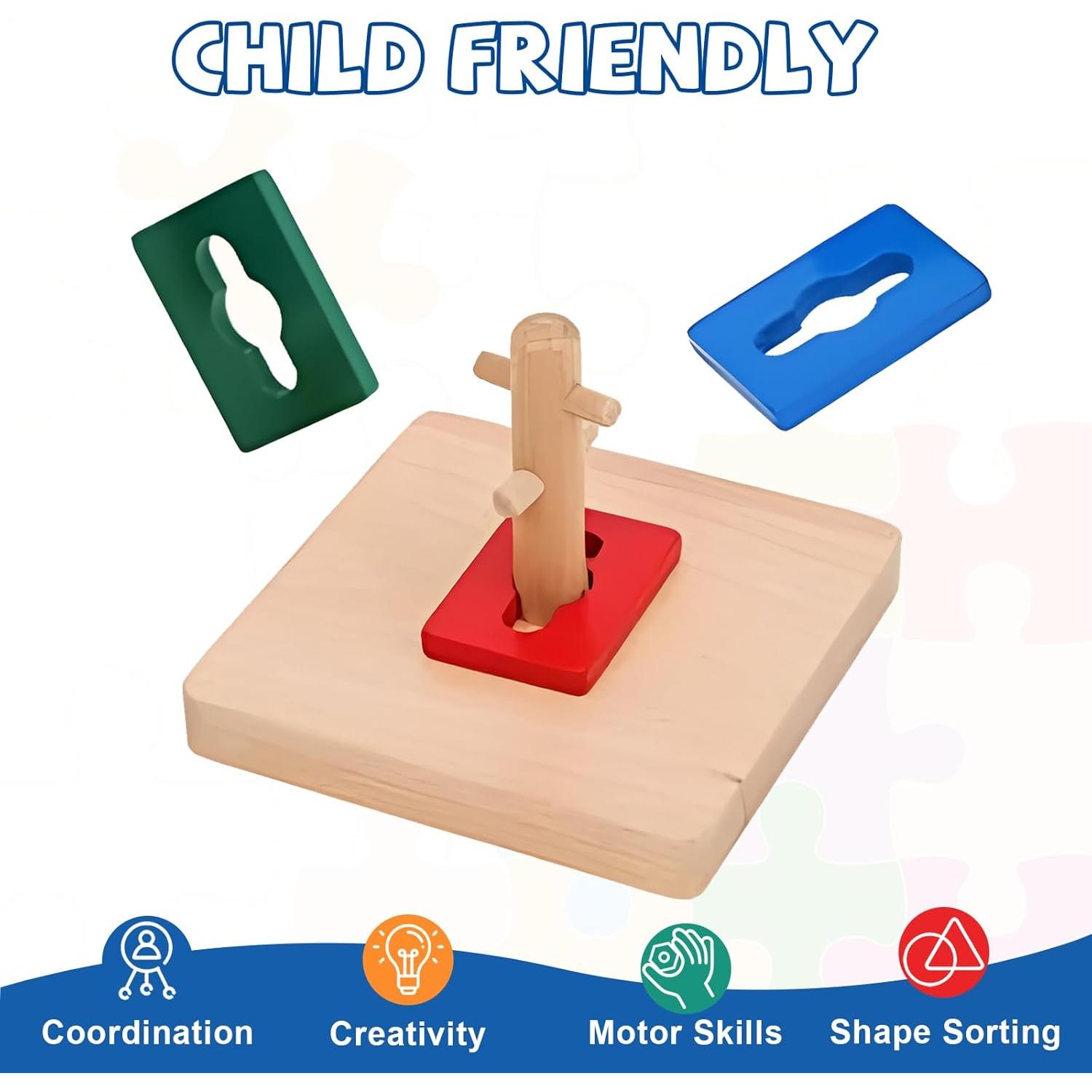 Juguete Montessori Dowel Twist & Sort Adena 15x11.7cm