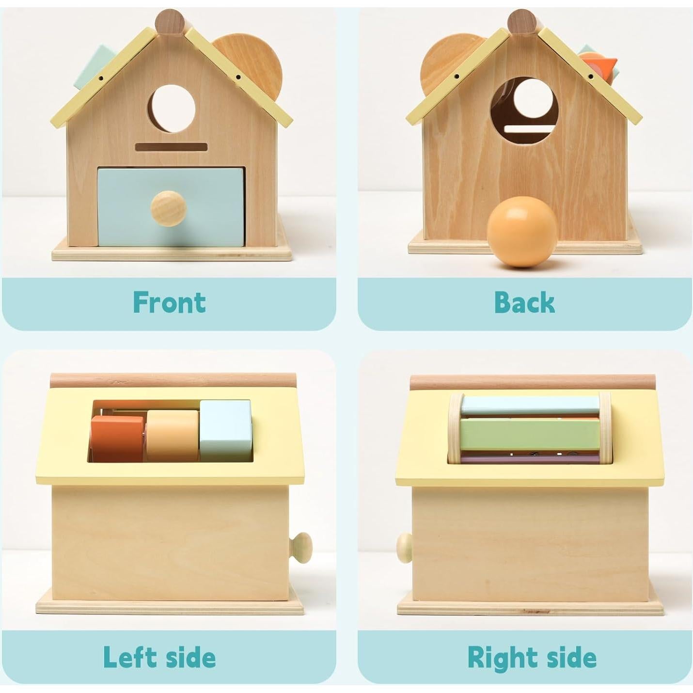 Juguetes Montessori de Madera WOODENFUN 4-en-1 para Niños