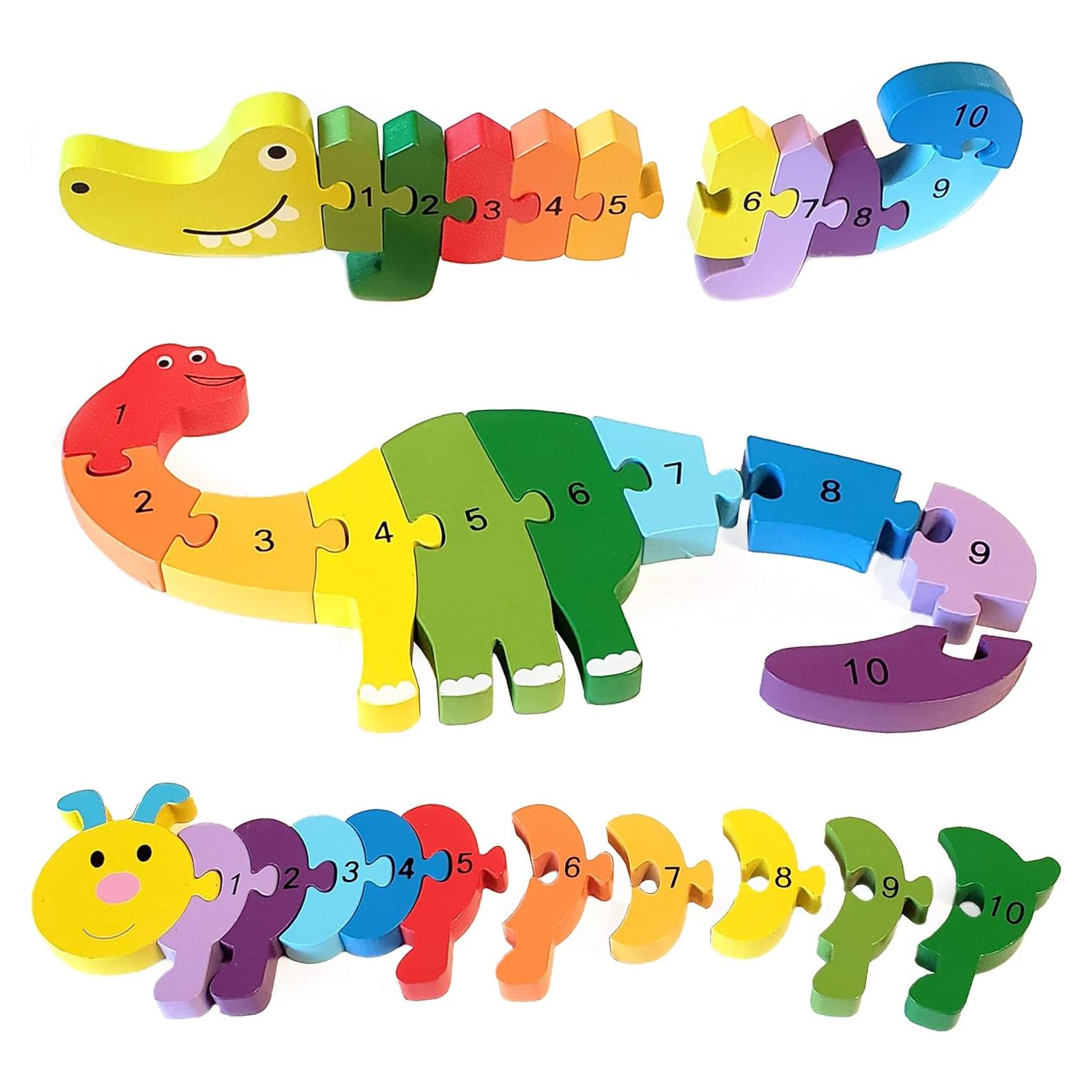 Rompecabezas de Madera Kids Korner - Animales y Números 1-10