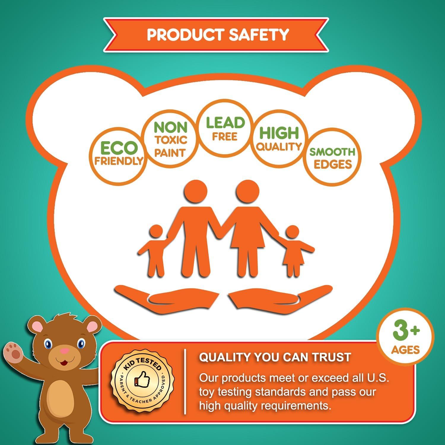 Rompecabezas de Madera Kids Korner - Animales y Números 1-10