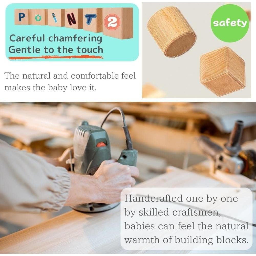 Bloques de Sonido de Madera Tanoshimu 42pcs Montessori 3+