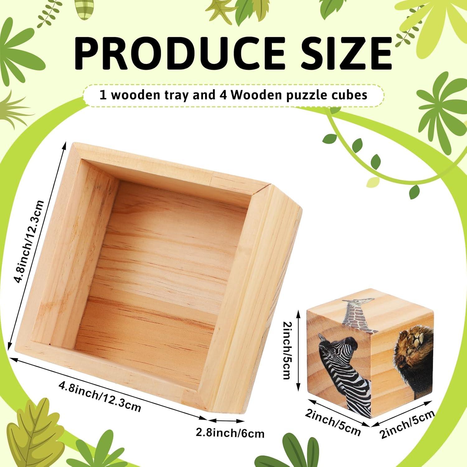 Juego de Rompecabezas de Animales de Madera Soulchen 6 en 1