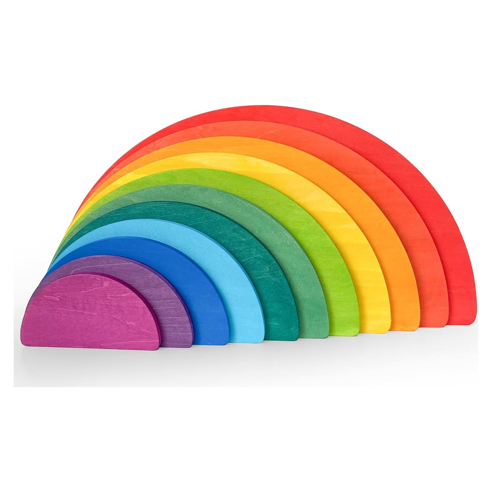 Juego de Apilamiento Semicircular de Madera AVDAR 11 Piezas