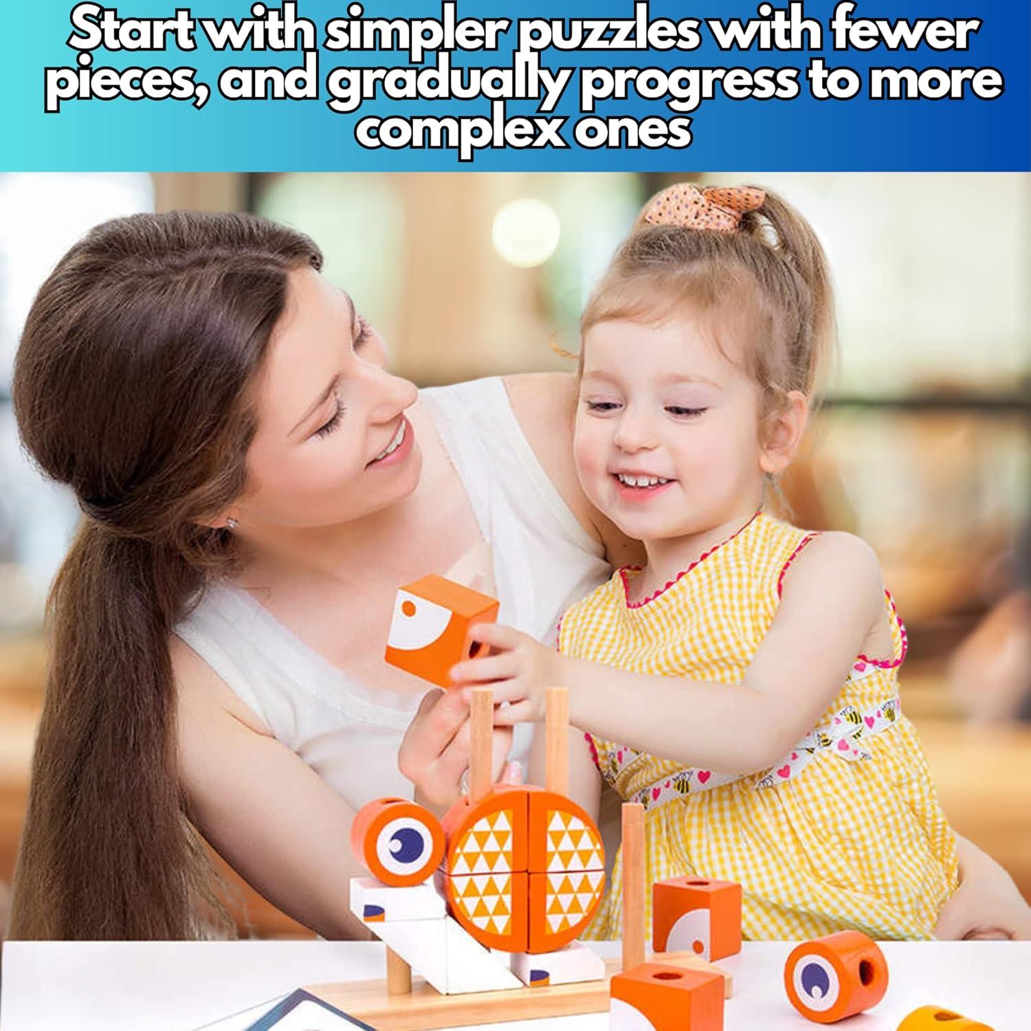 Bloques de Construcción Montessori NUGEMS Zorro Naranja 3D