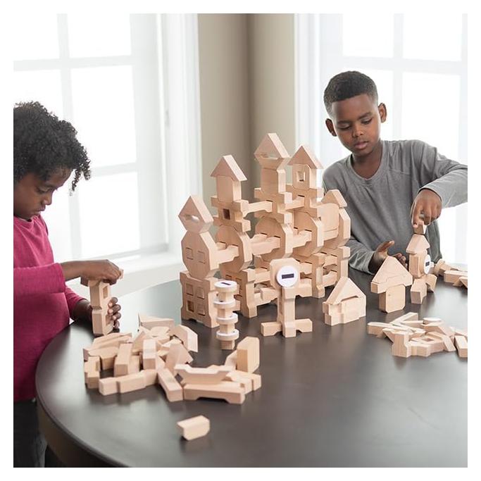 Juego de Construcción de Madera Fat Brain Toys 132 Piezas 3+