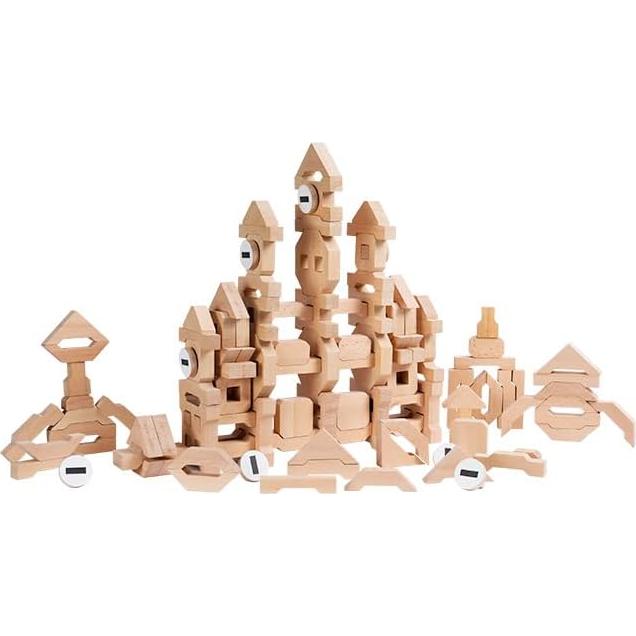 Juego de Construcción de Madera Fat Brain Toys 132 Piezas 3+