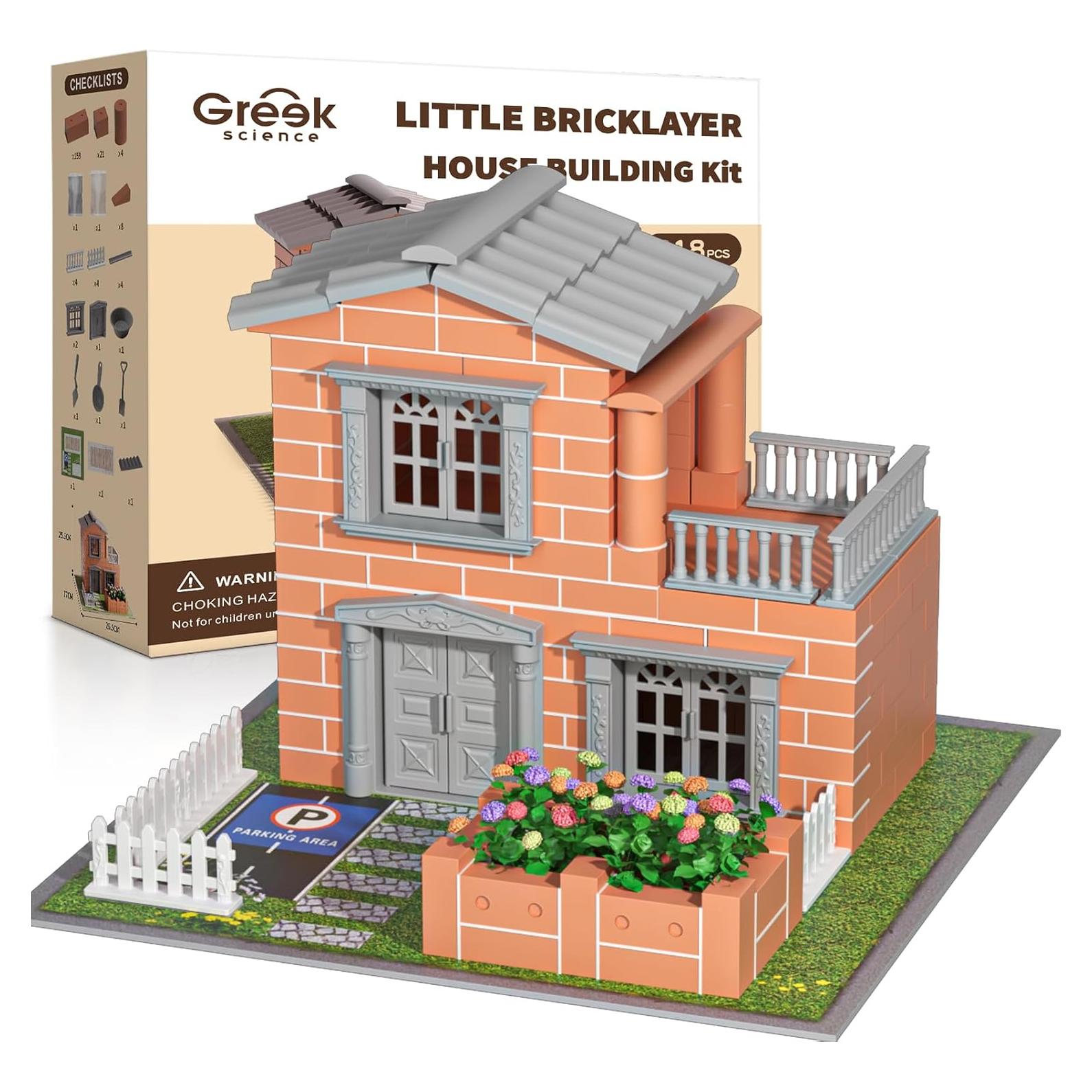 Kit de Construcción Mini Casa Ciencia Griega 1.42 kg 25x25 cm