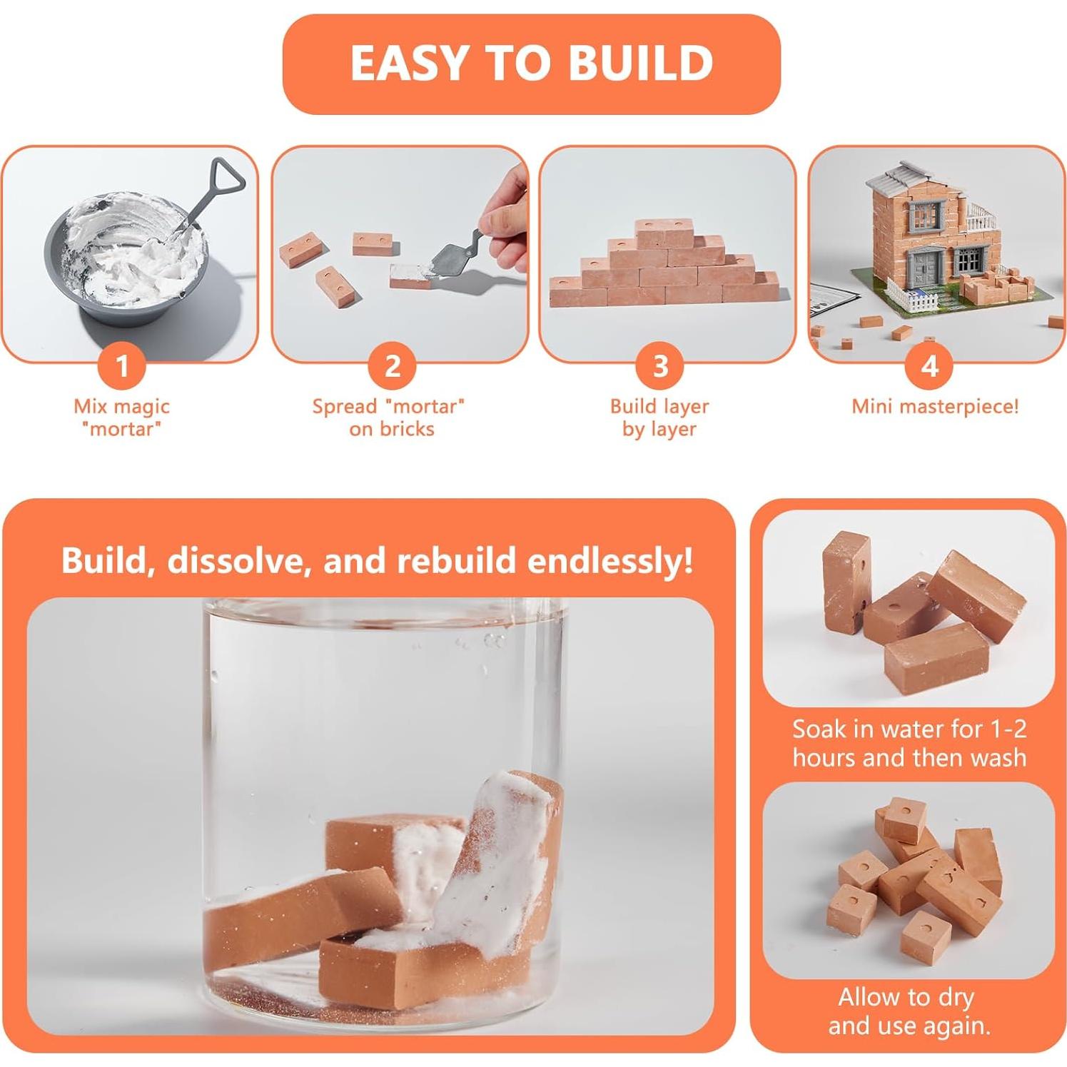 Kit de Construcción Mini Casa Ciencia Griega 1.42 kg 25x25 cm