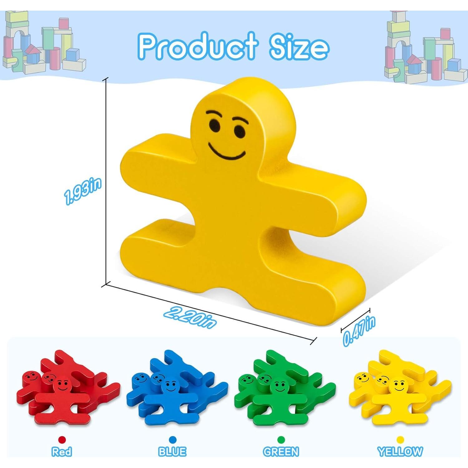 Juguetes Montessori Bloques de Madera GIFT4KIDS 16 Piezas