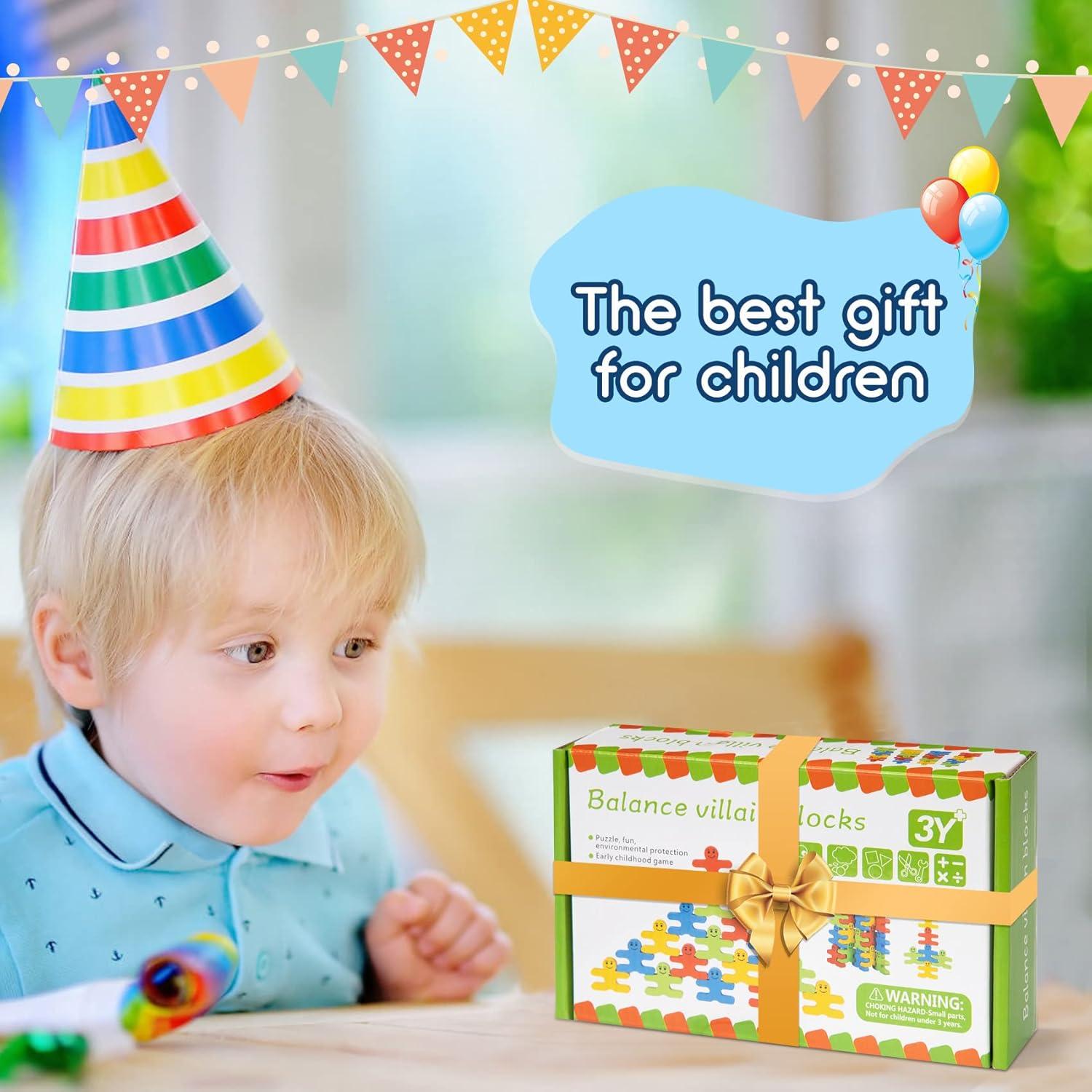 Juguetes Montessori Bloques de Madera GIFT4KIDS 16 Piezas