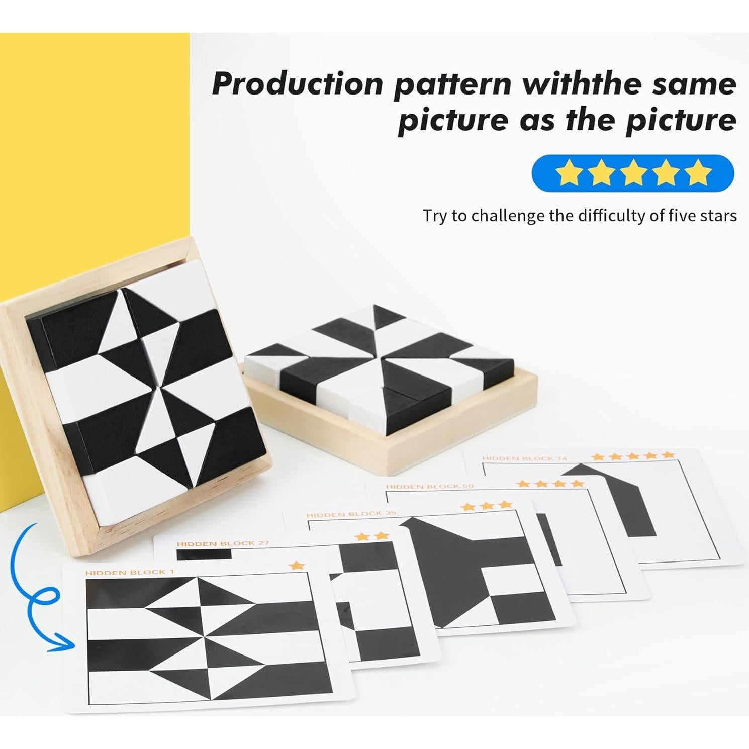 Juego de Mesa de Puzzles de Madera QZMTOY - 80 Desafíos