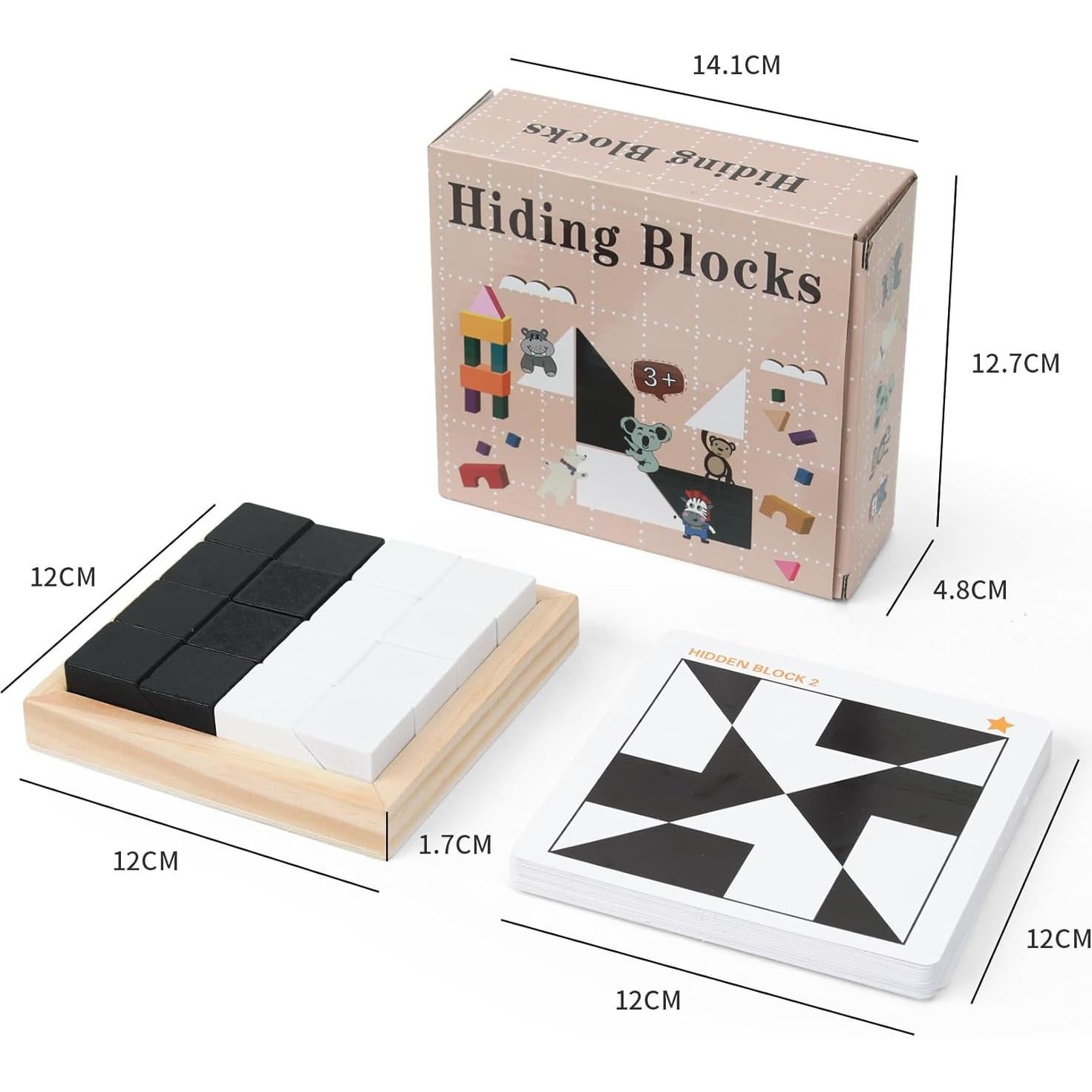 Juego de Mesa de Puzzles de Madera QZMTOY - 80 Desafíos