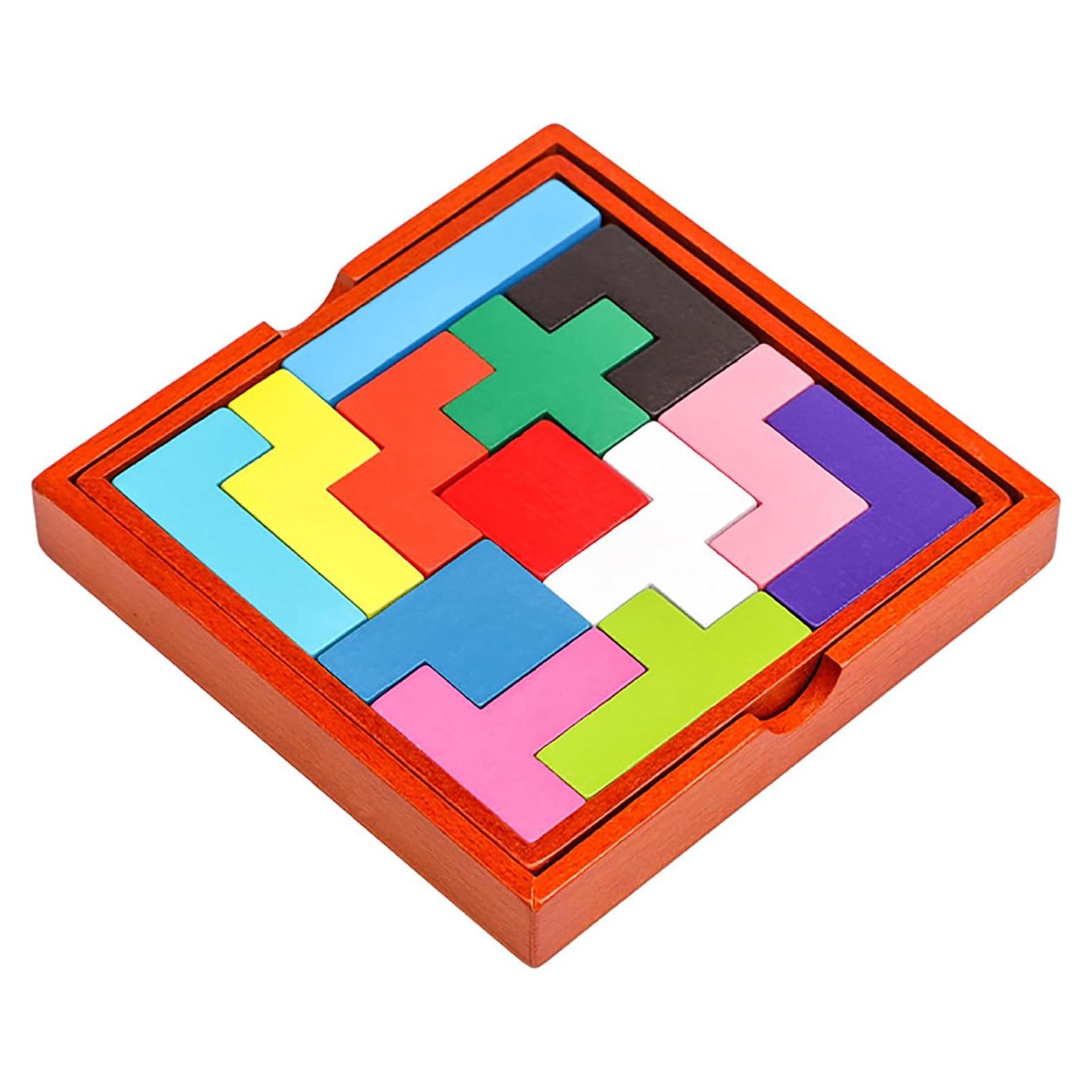 Rompecabezas de Madera Geométrico Tangram ALaLatois 15.7cm