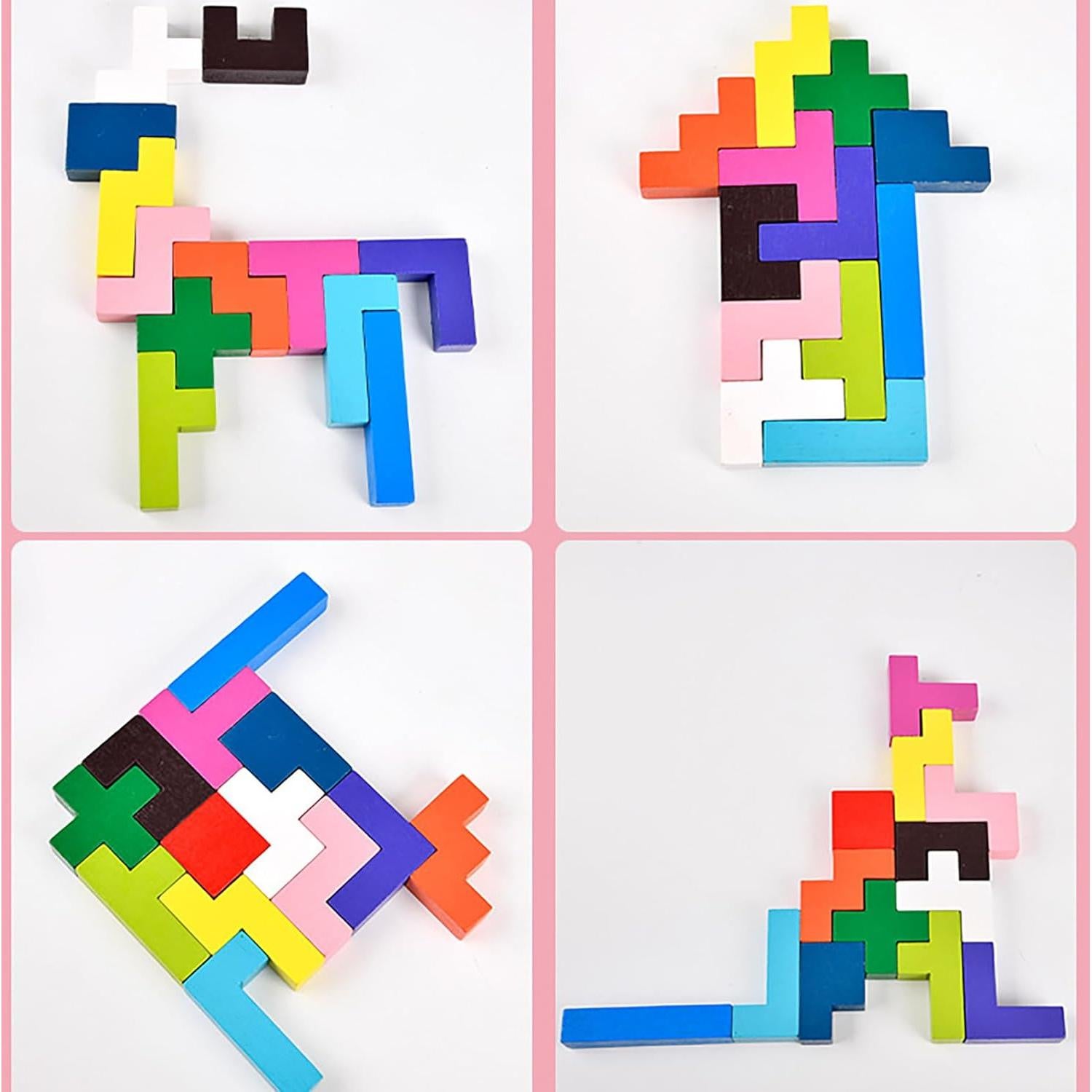 Rompecabezas de Madera Geométrico Tangram ALaLatois 15.7cm