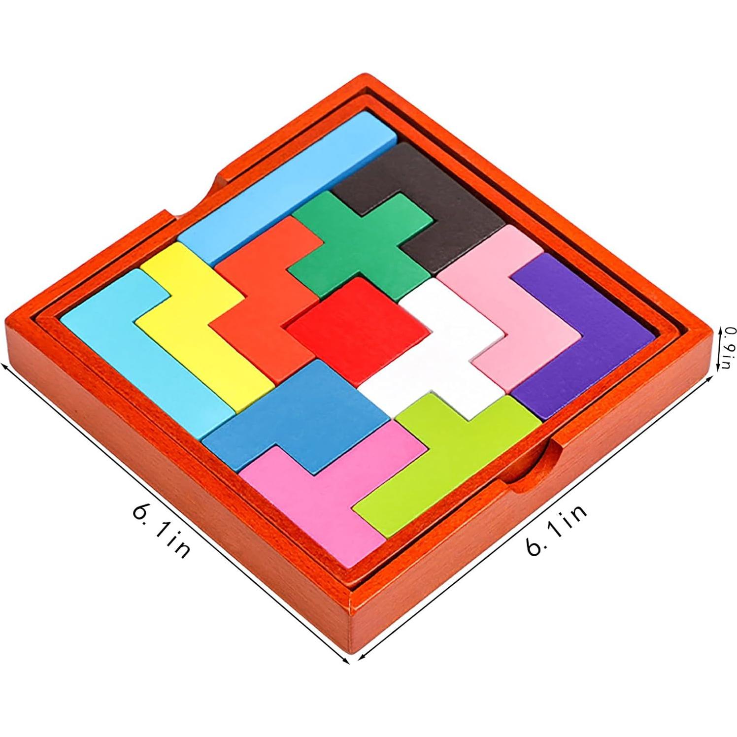 Rompecabezas de Madera Geométrico Tangram ALaLatois 15.7cm