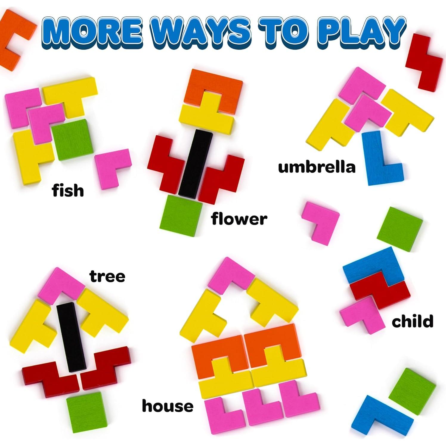 Rompecabezas de Bloques de Madera ArtCreativity 30.99 cm para Niños