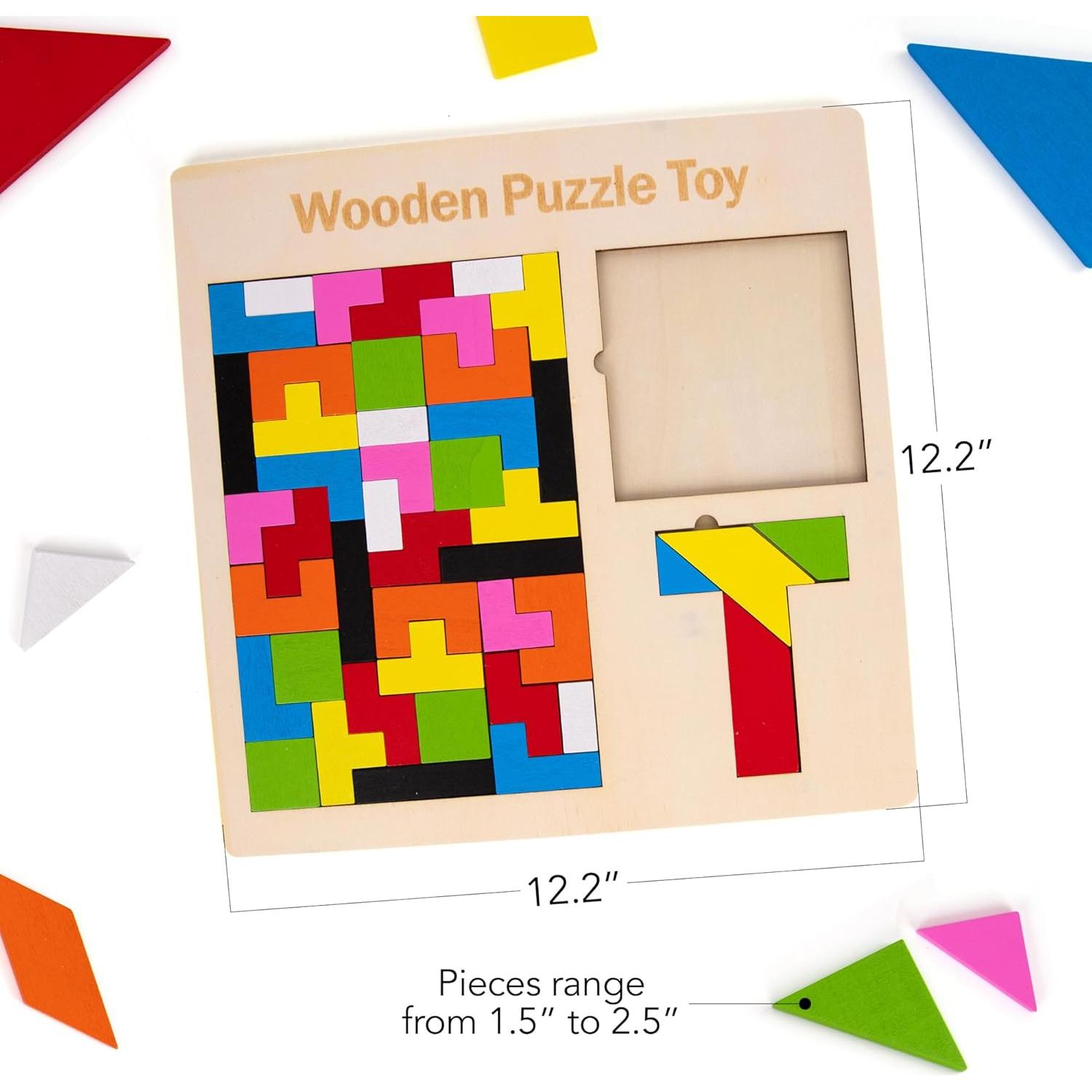 Rompecabezas de Bloques de Madera ArtCreativity 30.99 cm para Niños