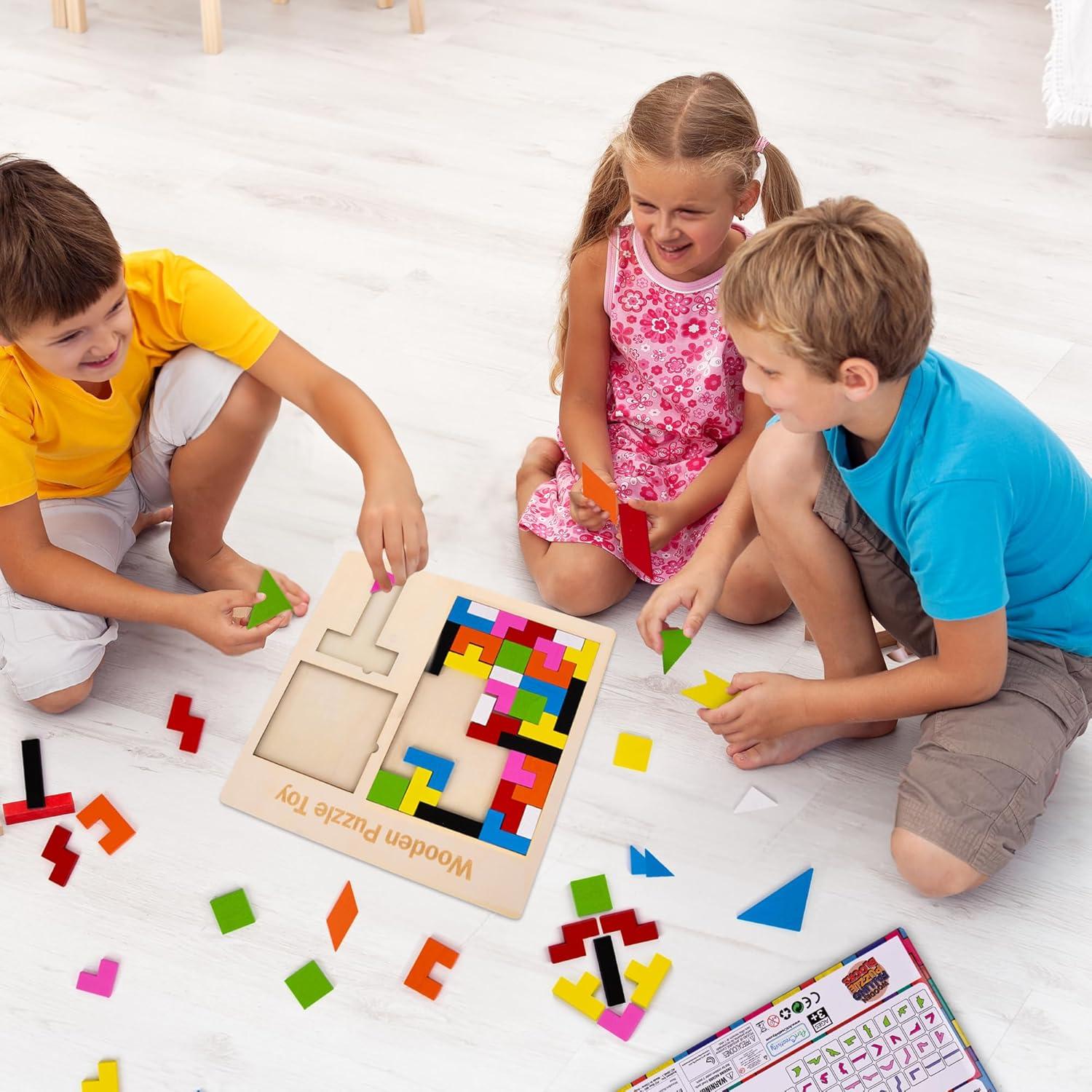 Rompecabezas de Bloques de Madera ArtCreativity 30.99 cm para Niños