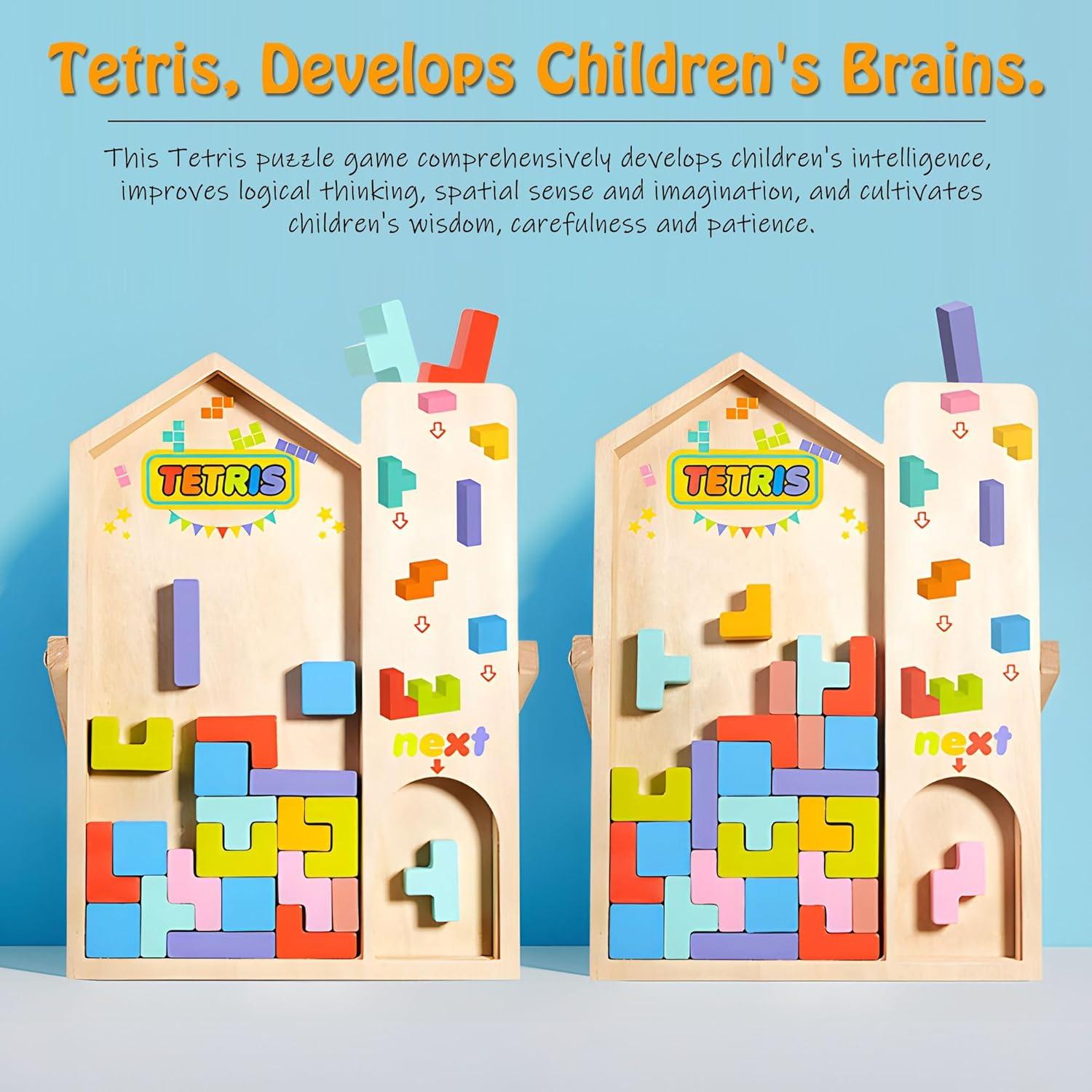 Rompecabezas Apilable de Madera Vexlyrium 40 Bloques 3D