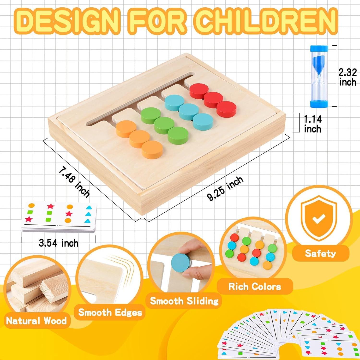 Juego de Rompecabezas Montessori Garma - Juguete de Madera para Niños