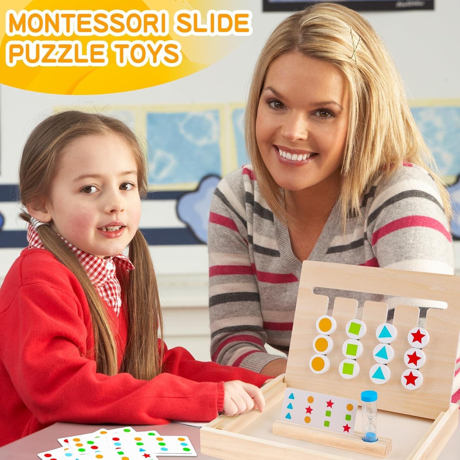 Juego de Rompecabezas Montessori Garma - Juguete de Madera para Niños