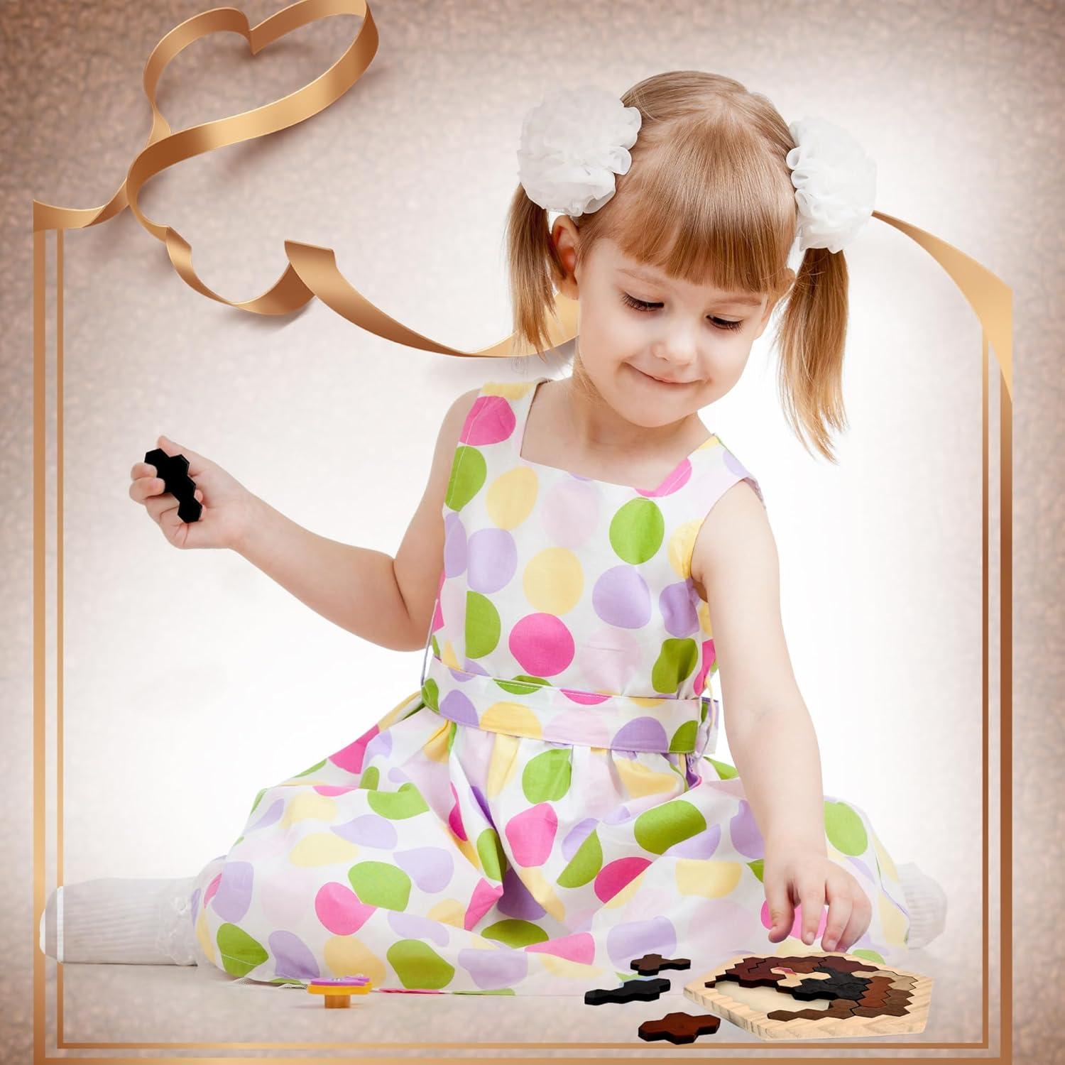 Rompecabezas Tangram Hexagonal de Madera Swakuta - 6 Piezas