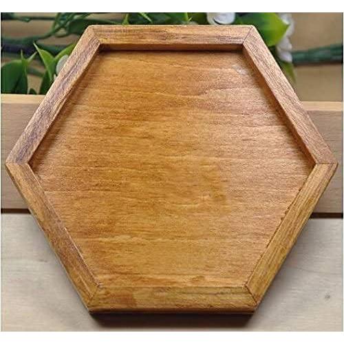 Rompecabezas Hexágono Tangram de Madera KINGZHUO 13.2x12.2cm