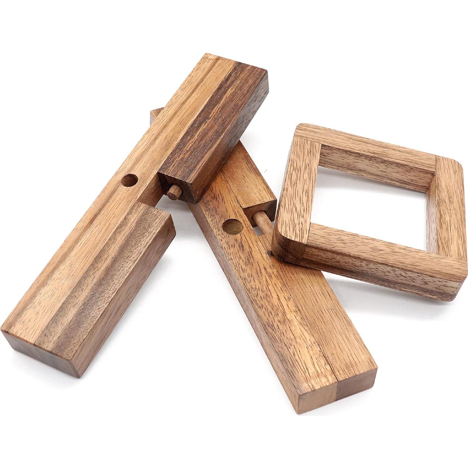 Rompecabezas de Madera BSIRI 3D para Adultos y Niños - Desafío Mental