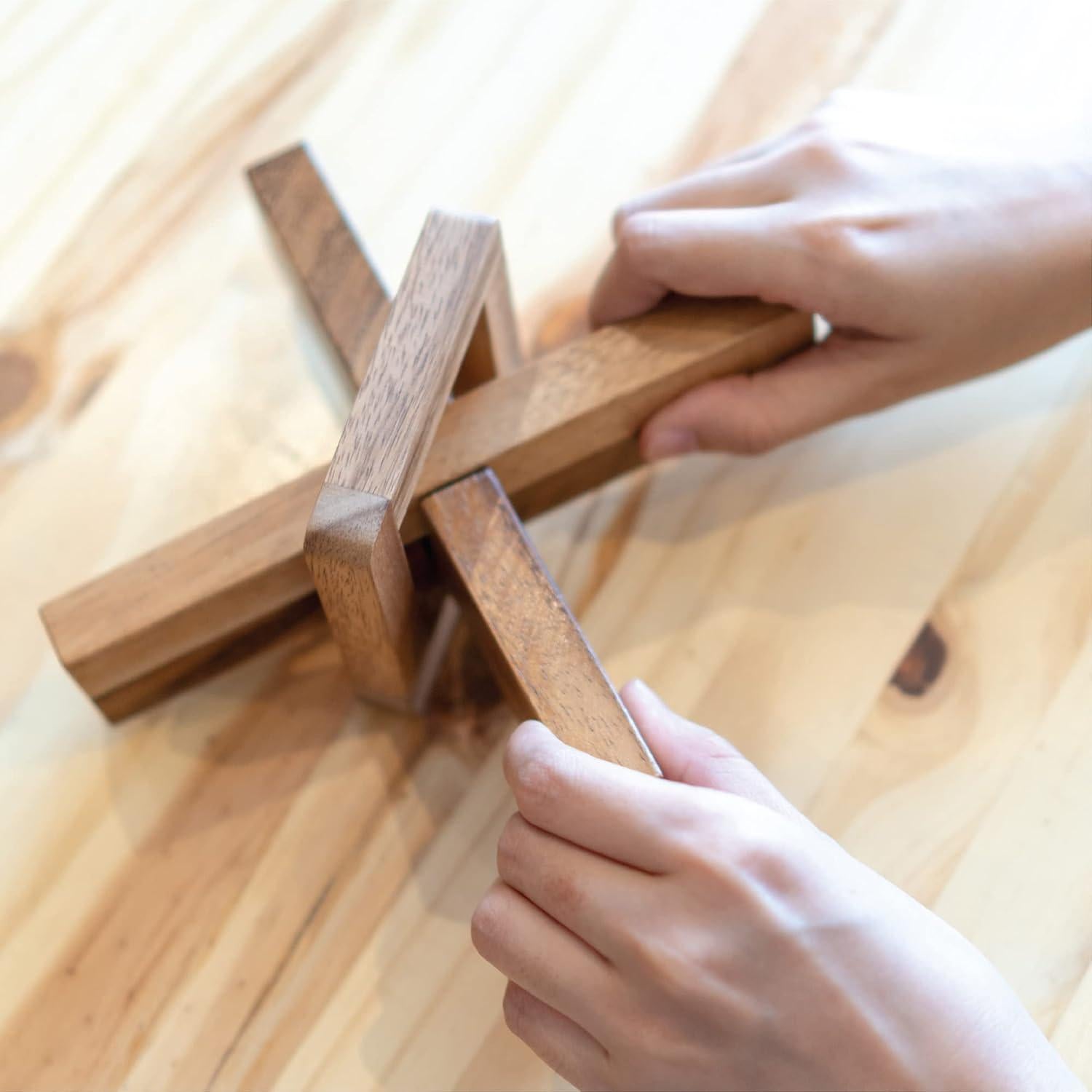 Rompecabezas de Madera BSIRI 3D para Adultos y Niños - Desafío Mental