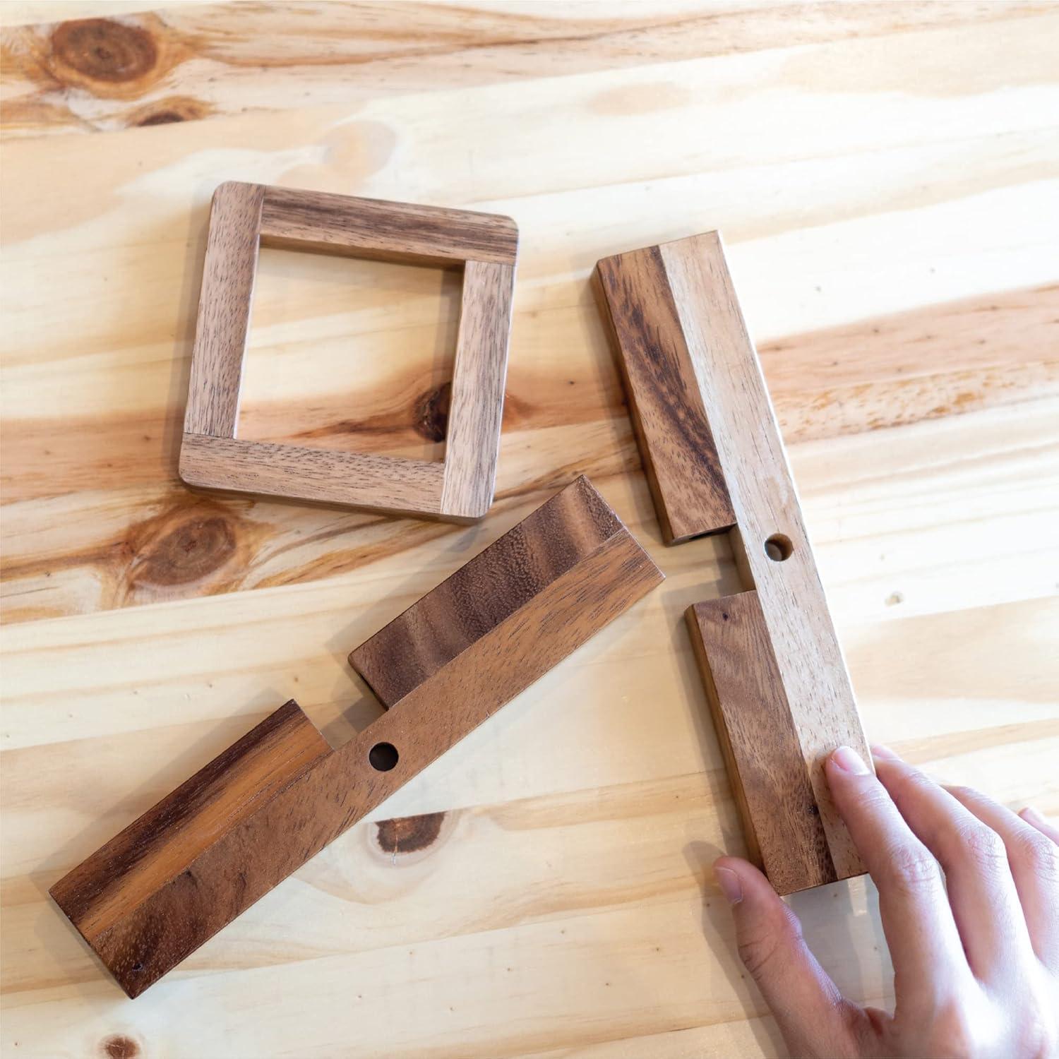 Rompecabezas de Madera BSIRI 3D para Adultos y Niños - Desafío Mental