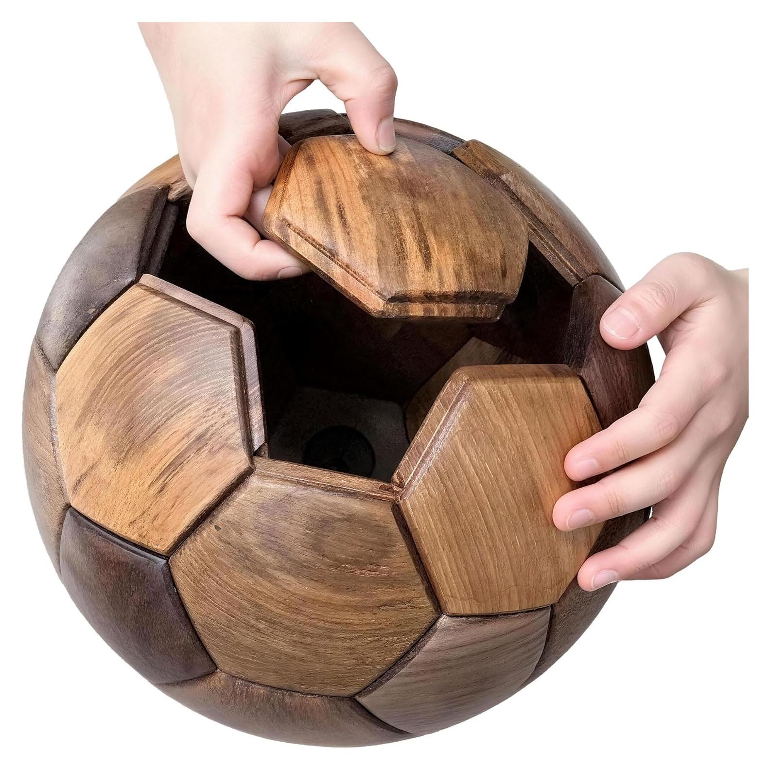 Rompecabezas de Fútbol 3D AUMISKY de Madera Hecho a Mano