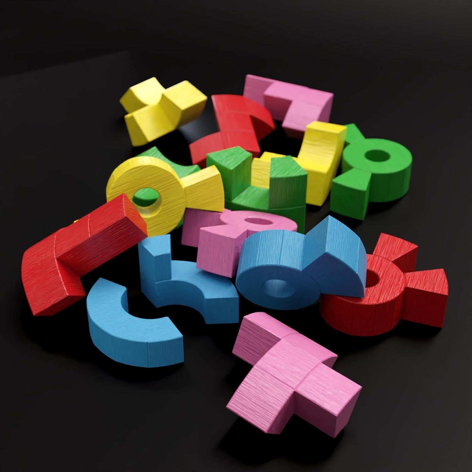 Katamino Tower | Juego de Rompecabezas 3D de Madera | 1-2 Jugadores