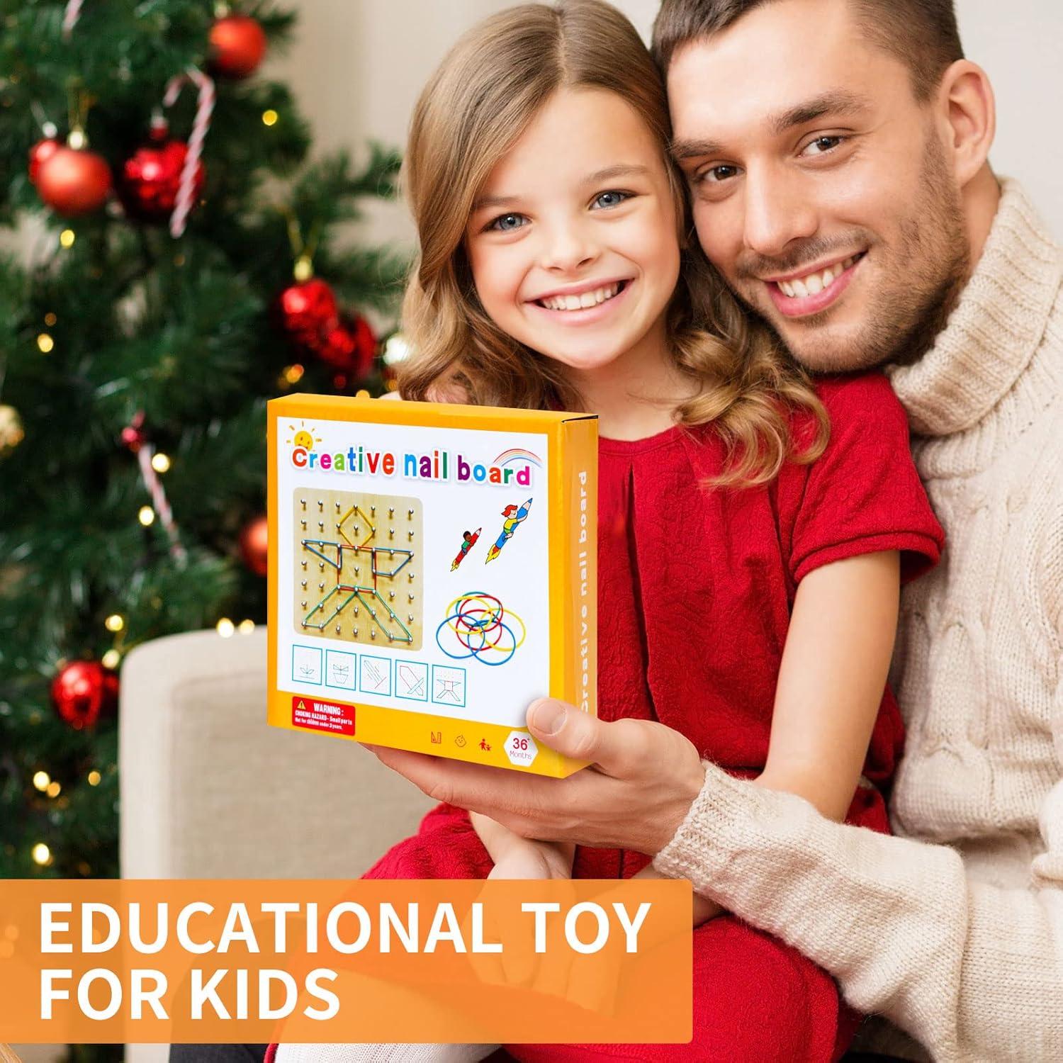 Tablero Geométrico de Madera HEELWIRE 15.24 cm Juguete Educativo