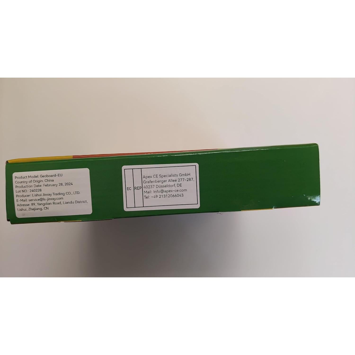 Tablero Geométrico de Madera Auvewilo 20x20 cm Juguete Educativo