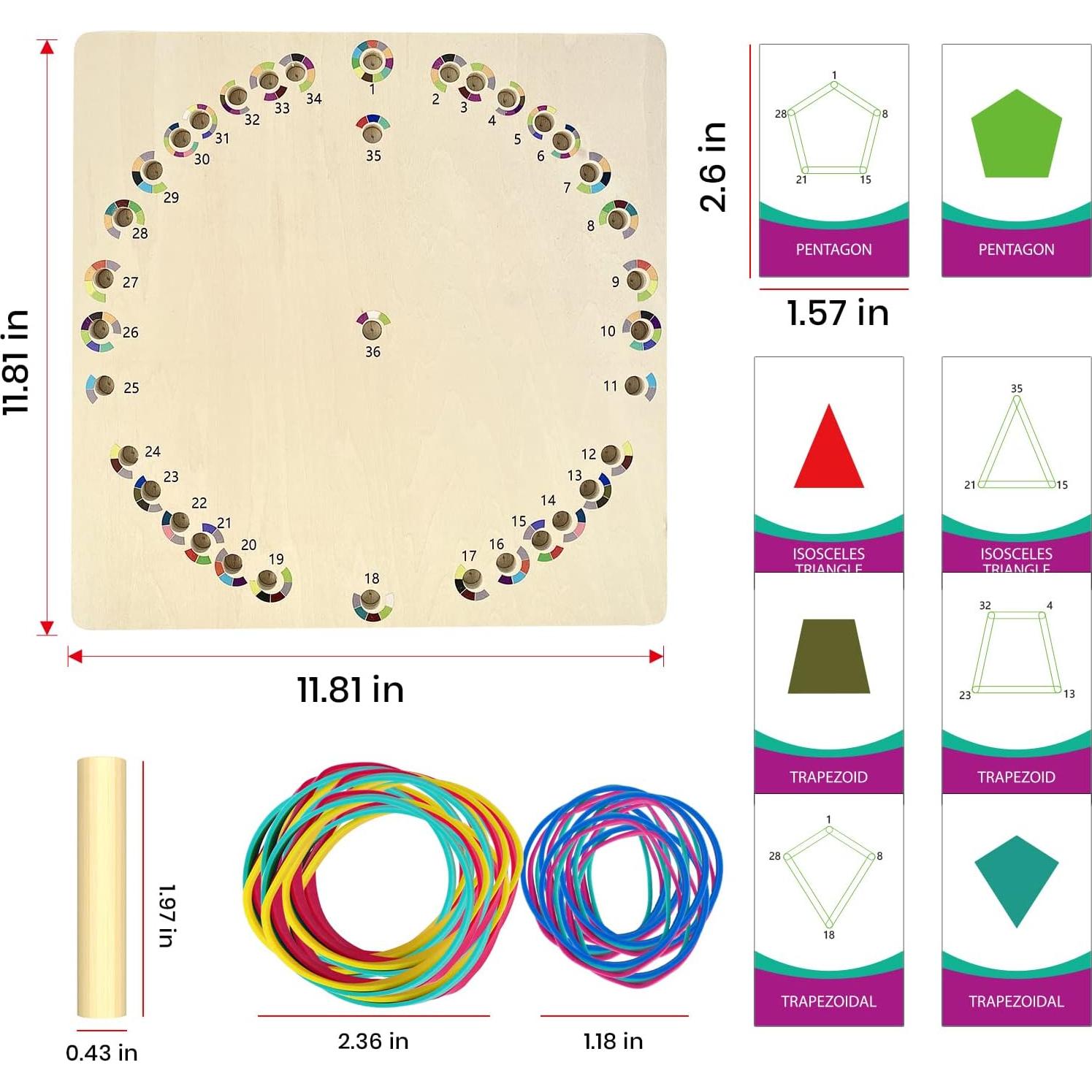 Tablero Geométrico de Madera Hailey&Elijah con Juego de Othello