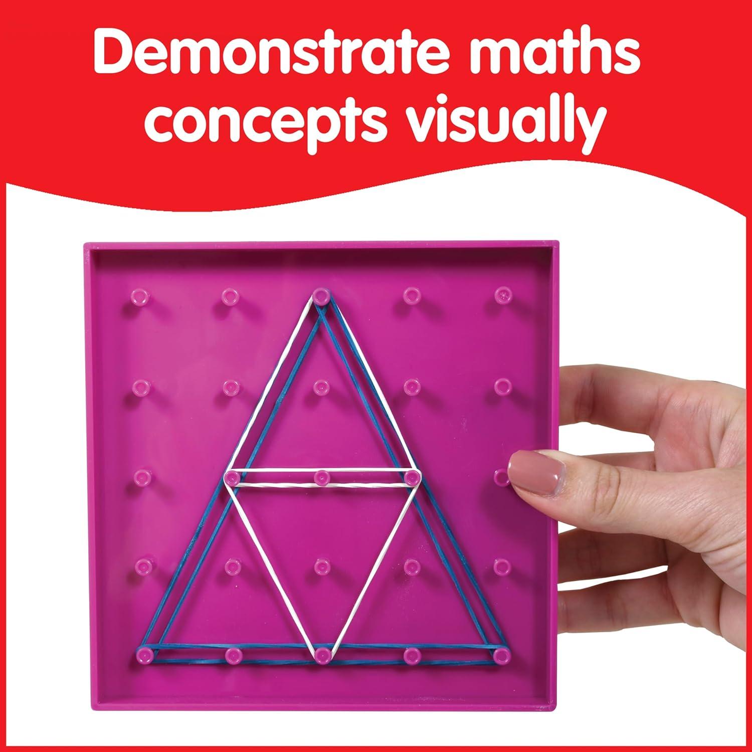Juego de Tableros Geoboard EDX Education Set de 6 con Bandas